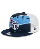 Men's New Era Navy Tennessee Titans Tear Trucker 9FIFTY Snapback Hat