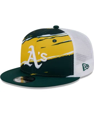 Men's New Era Green Oakland Athletics Tear Trucker 9FIFTY Snapback Hat