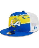 Men's New Era Royal Los Angeles Rams Tear Trucker 9FIFTY Snapback Hat