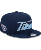 Men's New Era Navy Tennessee Titans Main Script 9FIFTY Snapback Hat