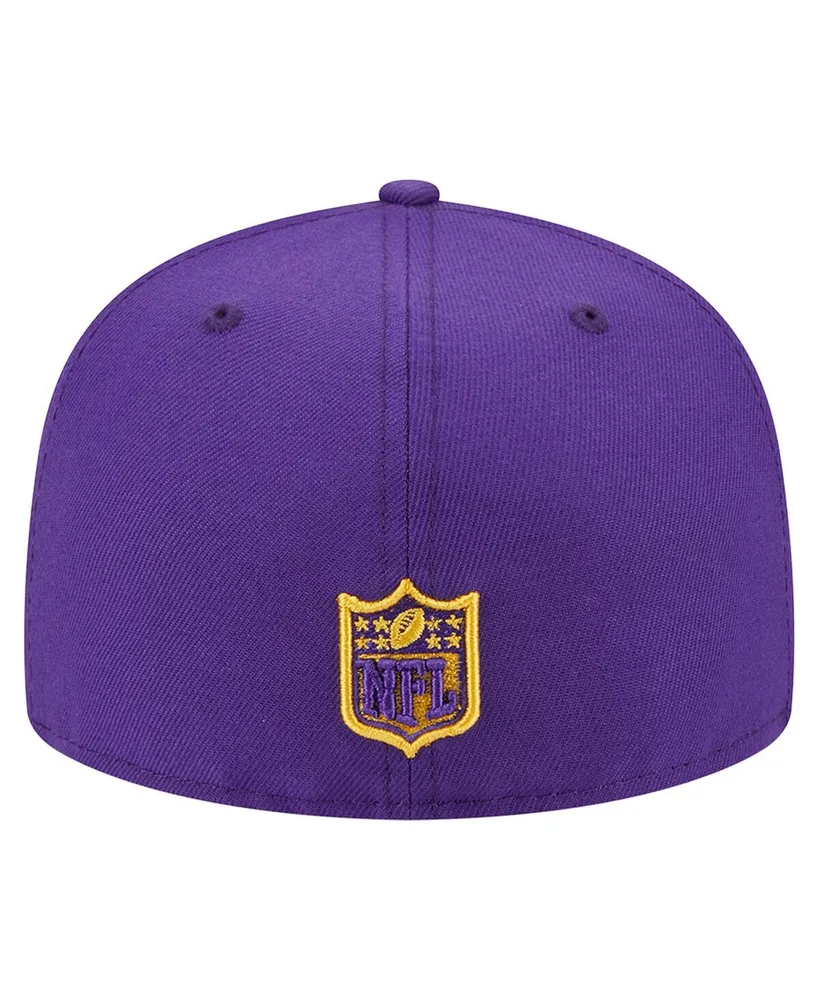 Men's New Era Purple Minnesota Vikings Main 59FIFTY Fitted Hat