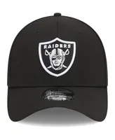 Men's New Era Black Las Vegas Raiders Main 39THIRTY Flex Hat