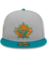 Men's New Era Gray, Teal Toronto Blue Jays 59FIFTY Fitted Hat