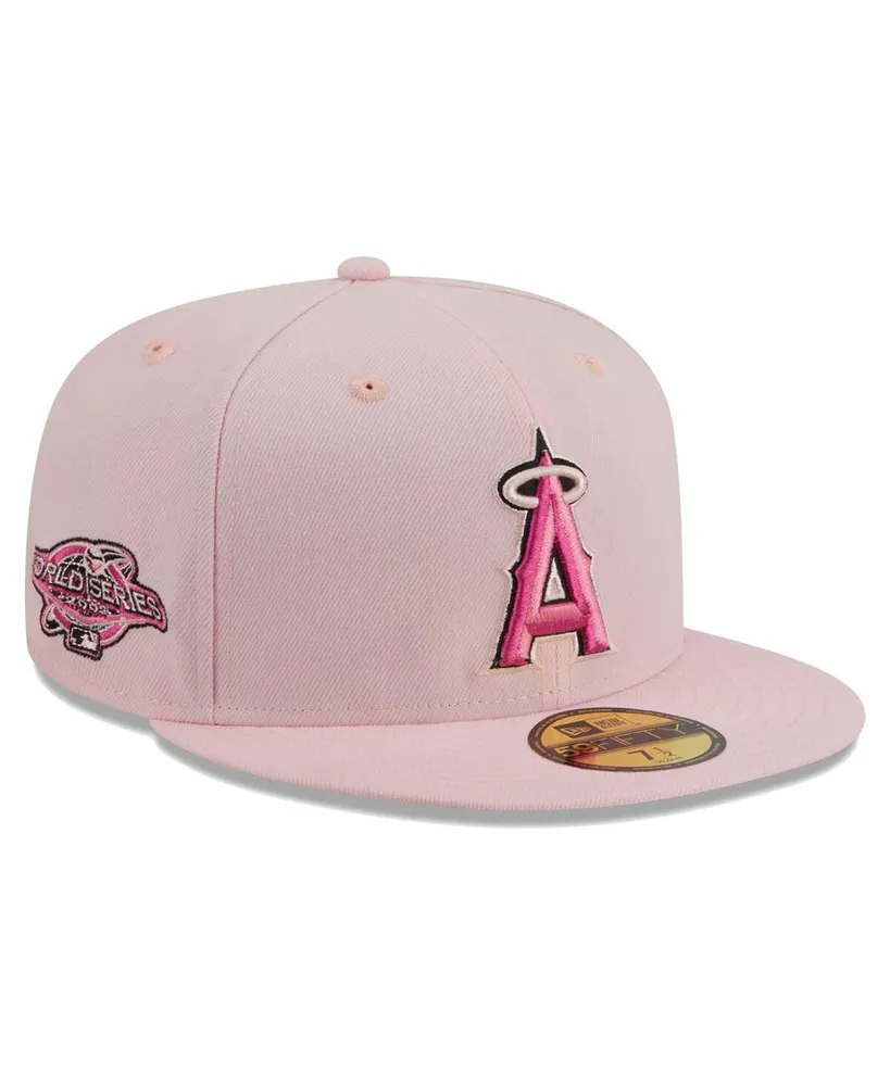 Men's New Era Pink Los Angeles Dodgers 2020 MLB World Series 59FIFTY Fitted Hat