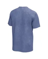 Men's Blue Janis Joplin Squares Washed Graphic T-shirt