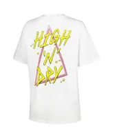 Women's Daydreamer White Def Leppard High 'n Dry Graphic T-shirt