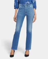 Nydj Women's High Rise Marilyn Straight Hollywood Waistband Jeans