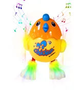 Linsay New 10.1" Funny Kids Wi-Fi Tablet 64GB Newest Android 13 Bundle with Yellow Kids Defender Case and Smart Chicken Toy