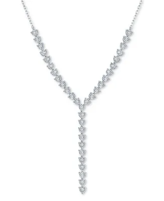 Diamond Adjustable 18" Lariat Necklace (1/4 ct. t.w.) in Sterling Silver