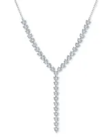 Diamond Adjustable 18" Lariat Necklace (1/4 ct. t.w.) in Sterling Silver