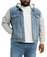 Levi's Men's Big & Tall Relaxed-Fit Hooded Trucker Jacket