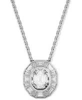 Swarovski Mesmera Silver-Tone Crystal Pendant Necklace, 18-1/2"