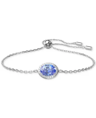 Swarovski Constella Silver-Tone Crystal Slider Bracelet