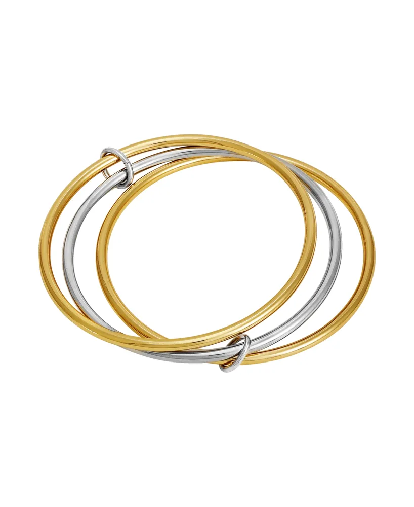 Vince Camuto Two-Tone Trio Bangle Bracelet Set