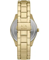 A|X Armani Exchange Men's Dante Multifunction Gold-Tone Stainless Steel Watch 42mm