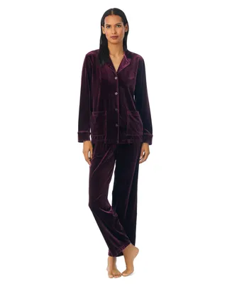 Lauren Ralph Lauren Women's 2-Pc. Velvet Pajamas Set