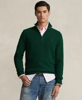 Polo Ralph Lauren Men's Mesh-Knit Cotton Quarter-Zip Sweater