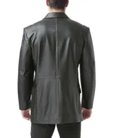 Bgsd Men Liam Three-Button Leather Blazer