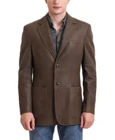 Bgsd Men Luke 2-Button Distressed Leather Blazer