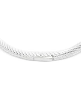 Lauren Ralph Lauren Logo Rope Bangle Bracelet in Sterling Silver