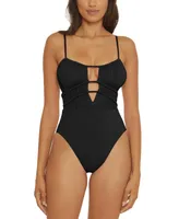 Becca Women's Color Code Cutout One-Piece Swimsuit