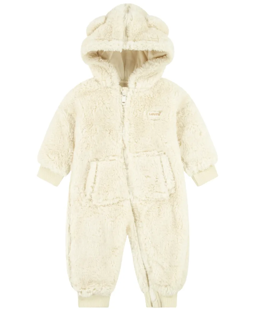 Levi's Baby Boys or Girls Sherpa Bear Long Sleeves Coverall