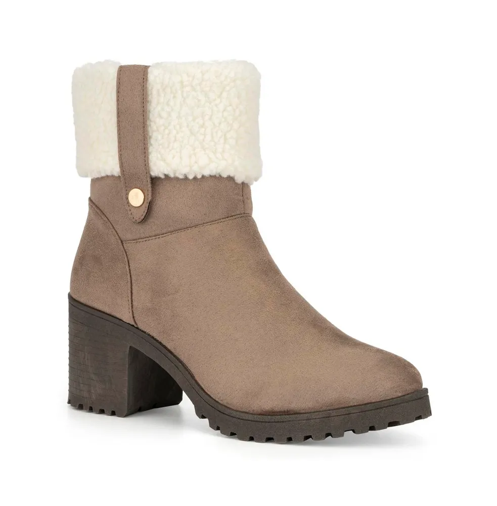 Olivia Miller Women's Amy Sherpa Cuff Bootie