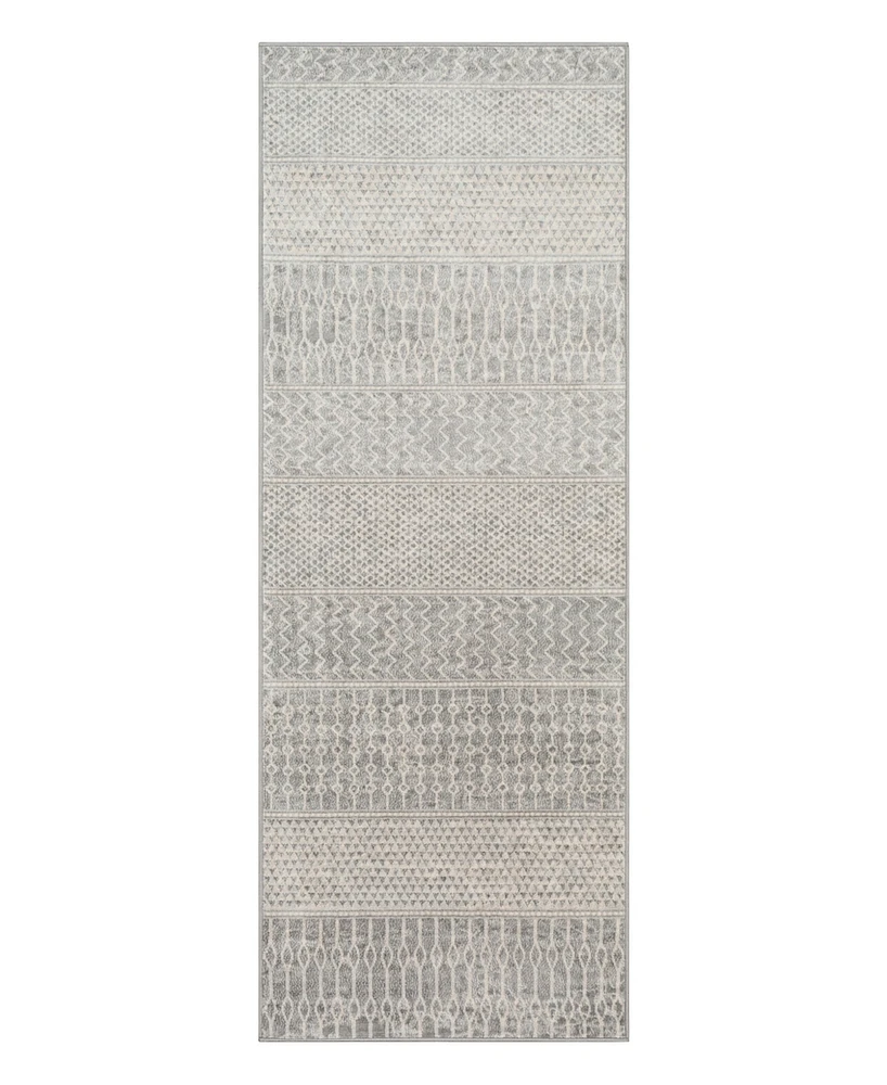 Livabliss Monaco Moc- 2'7" x 7'3" Area Rug