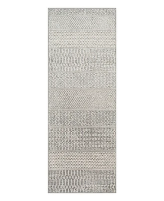 Livabliss Monaco Moc- 2'7" x 7'3" Area Rug
