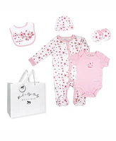 Rock-a-Bye Baby Boutique Girls Layette Gift Bag Set