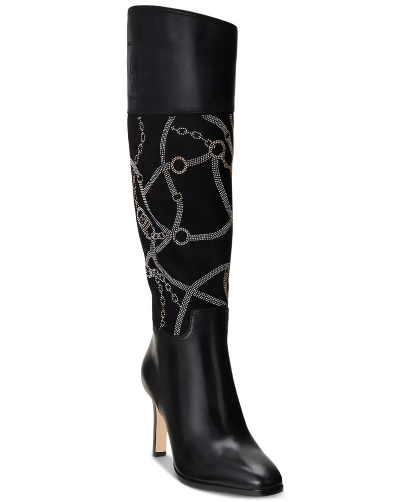 Lauren Ralph Lauren Women's Bridgette Buckled Riding Boots - Macy's