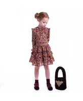 Imoga Collection Big Girls Palmer FW23 Clover Chiffon Dress