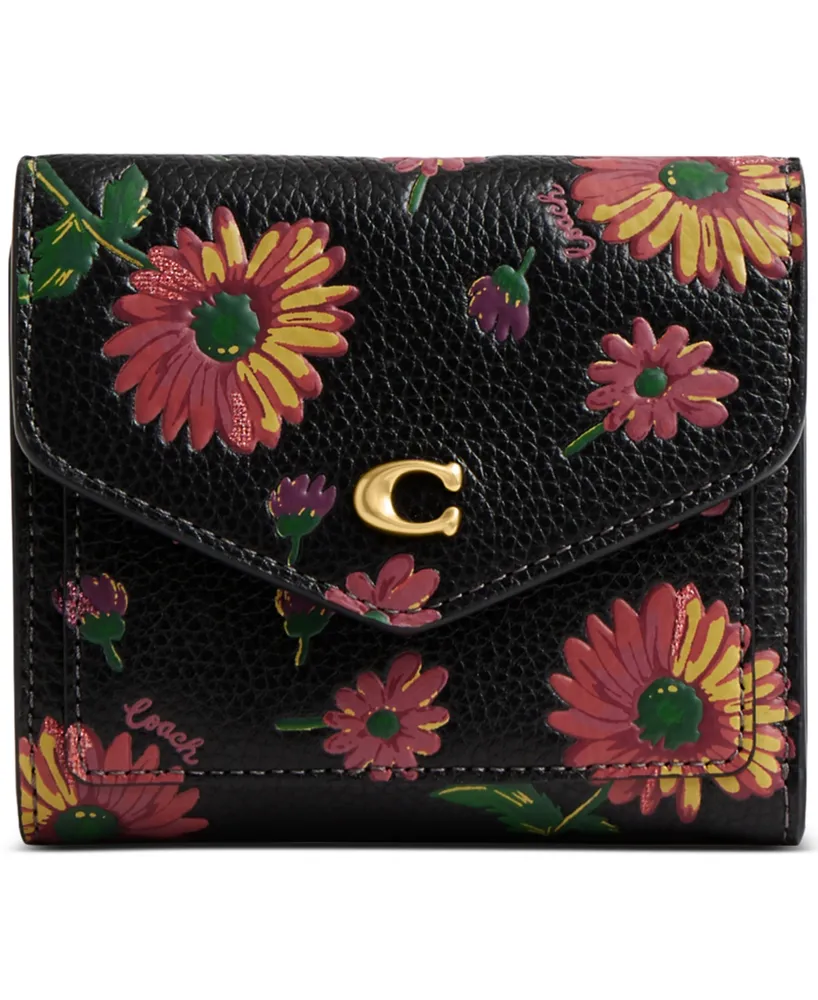 Buyr.com | Wallets | Coach Snap Wallet in Mystical Floral Print Light Teal  Style No C8703