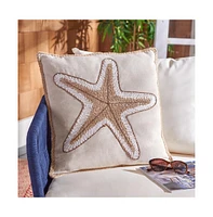 Safavieh Hema Starfish 18" x 18" Pillow
