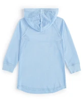 Id Ideology Big Girls Mesh Long-Sleeve Hooded Cover-Up, Created for Macy's