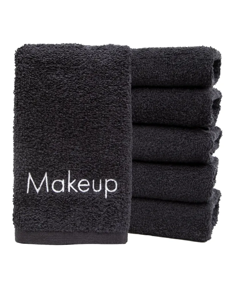 Embroidered Makeup Remover Towels (Pack of 6), 11x17 in., Color Options, 100% Cotton Fingertip