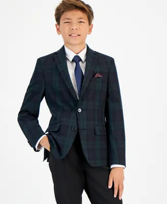B by Brooks Brothers Big Boys Classic Fit Stretch Suit Jacket