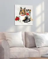 Empire Art Direct "Collie" Unframed Free Floating Tempered Glass Panel Graphic Dog Wall Art Print 20" x 20", 20" x 20" x 0.2" - Multi