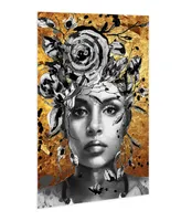 Empire Art Direct "Be Yourself Ii" Frameless Free Floating Tempered Glass Panel Graphic Wall Art, 48" x 32" x 0.2"