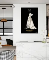 Empire Art Direct "B Fashion White Look" Frameless Free Floating Reverse Printed Tempered Glass Wall Art, 48" x 32" x 0.2"