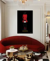 Empire Art Direct "V Fashion Red Look" Frameless Free Floating Reverse Printed Tempered Glass Wall Art, 48" x 32" x 0.2"