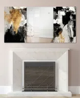 Empire Art Direct "Gray Skies" Rectangular Beveled Mirror on Free Floating Printed Tempered Art Glass, 32" x 64" x 0.4"