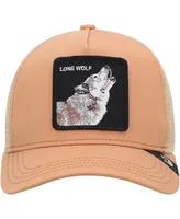 Men's Goorin Bros. Tan Lone Wolf Adjustable Trucker Hat