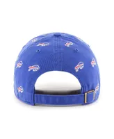 Men's and Women's '47 Brand Royal Buffalo Bills Confetti Clean Up Adjustable Hat