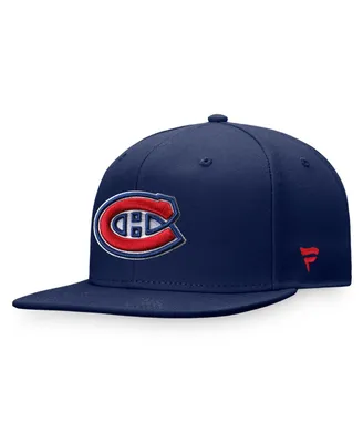 Men's Fanatics Navy Montreal Canadiens Core Primary Logo Fitted Hat