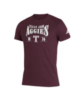 Men's adidas Maroon Texas A&M Aggies Along The Shadow Tri-Blend T-shirt