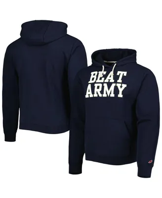 Men's League Collegiate Wear Navy Navy Midshipmen Local Essential Fleece Pullover Hoodie