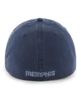 Men's '47 Brand Navy Memphis Grizzlies Classic Franchise Fitted Hat