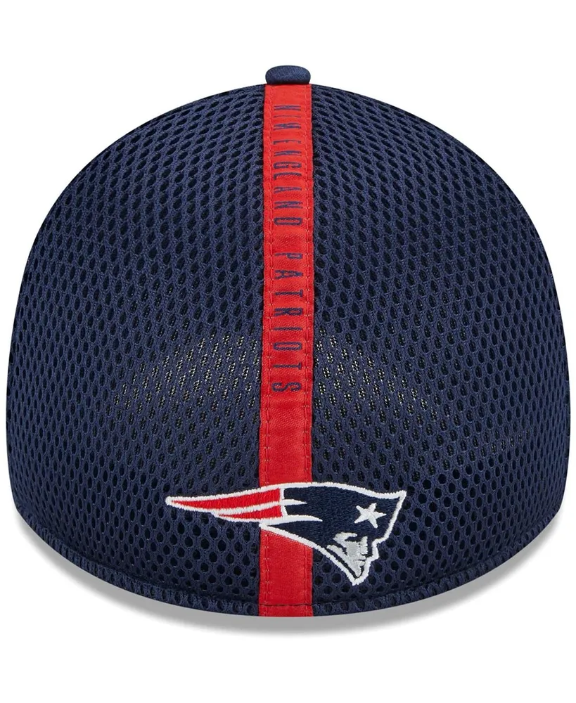 Men's New Era Navy England Patriots Stripe 39THIRTY Flex Hat