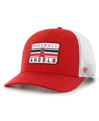 Men's '47 Brand Red Los Angeles Angels Drifter Trucker Adjustable Hat